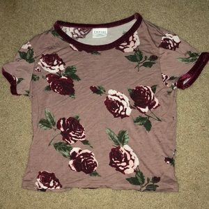Rose cropped top